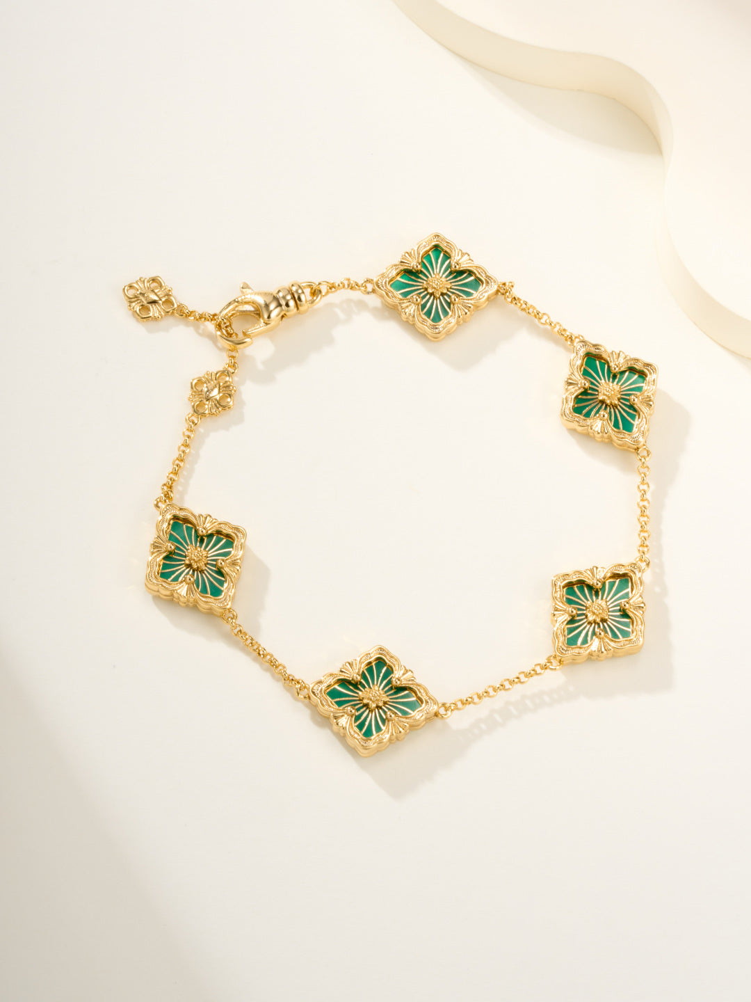 [⭐Clover Jewelry]B.C.L ENAMELED Five-Flower Bracelet（Various Colors)
