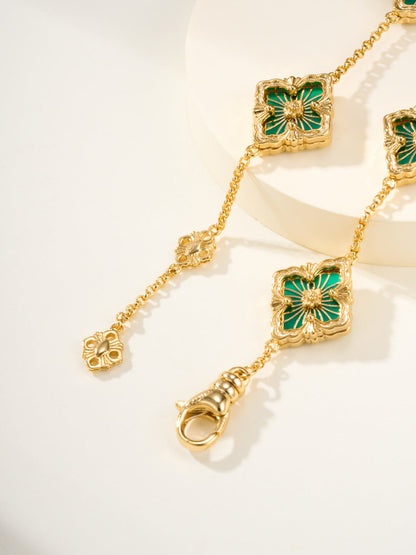 [⭐Clover Jewelry]B.C.L ENAMELED Five-Flower Bracelet（Various Colors)