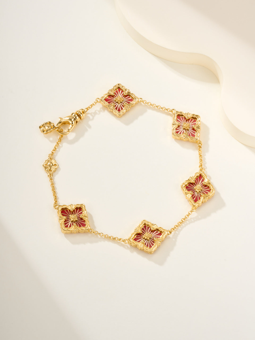 [⭐Clover Jewelry]B.C.L ENAMELED Five-Flower Bracelet（Various Colors)