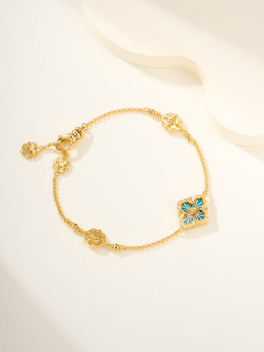[⭐Clover Jewelry]B.C.L ENAMELED One-Flower Bracelet（Various Colors)
