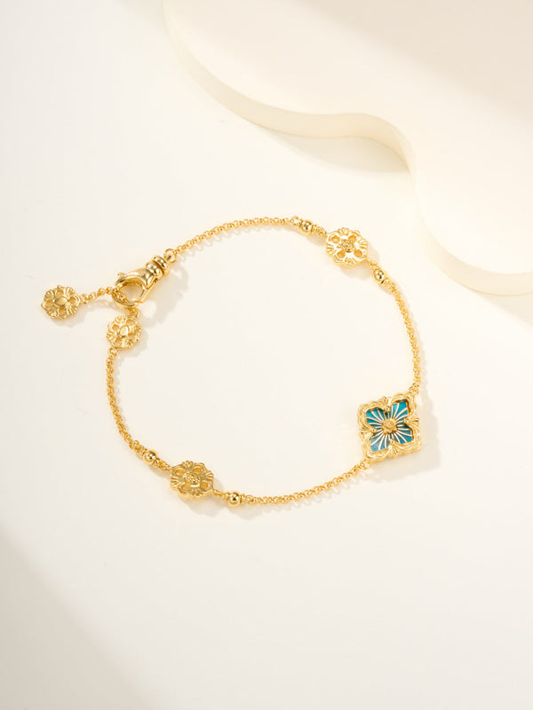 [⭐Clover Jewelry]B.C.L ENAMELED One-Flower Bracelet（Various Colors)