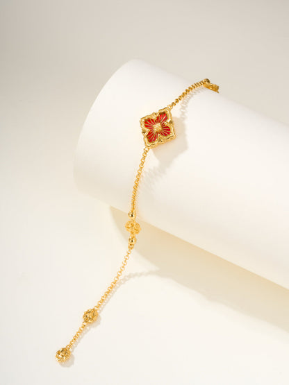 [⭐Clover Jewelry]B.C.L ENAMELED One-Flower Bracelet（Various Colors)
