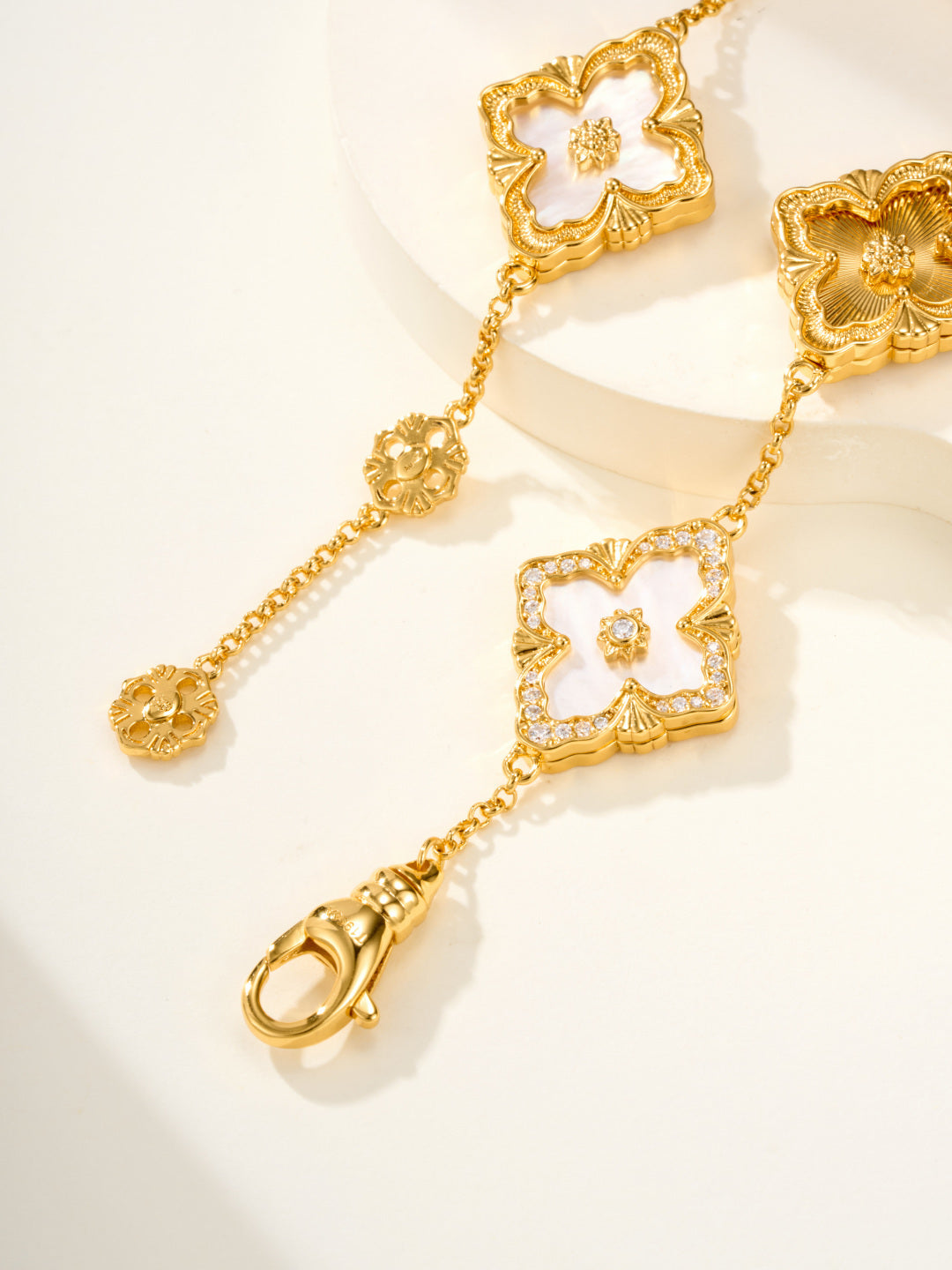 [⭐Clover Jewelry]B.C.L ENAMELED Five-Flower Bracelet（Various Colors) BIG SIZE
