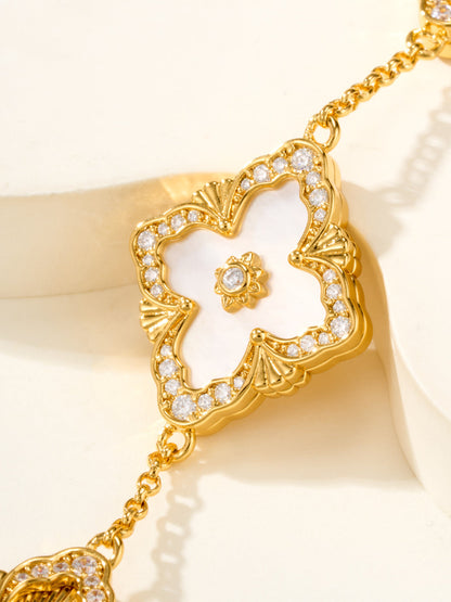 [⭐Clover Jewelry]B.C.L ENAMELED Five-Flower Bracelet（Various Colors) BIG SIZE
