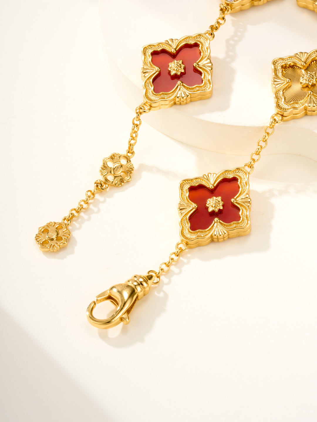 [⭐Clover Jewelry]B.C.L ENAMELED Five-Flower Bracelet（Various Colors) BIG SIZE