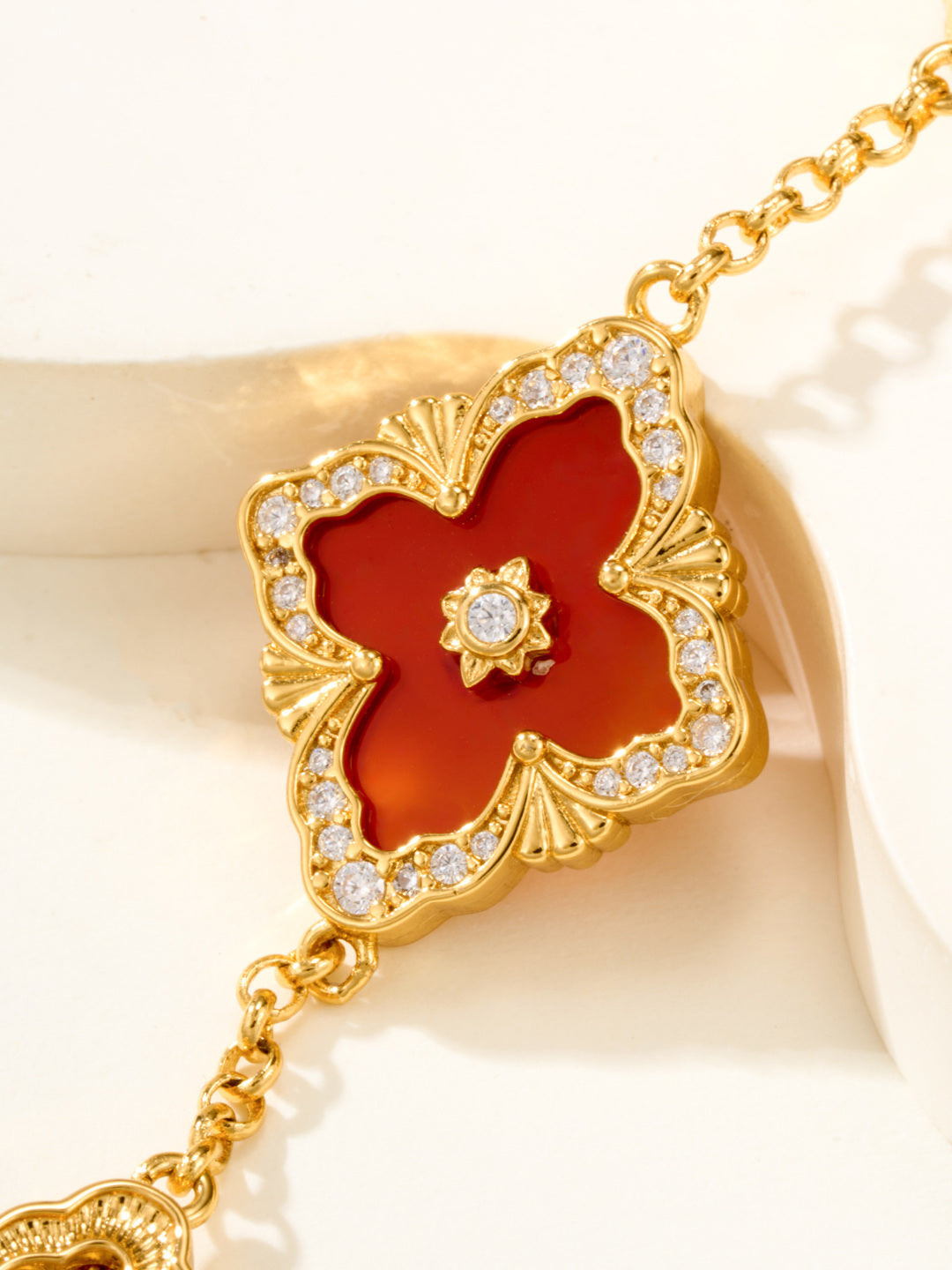 [⭐Clover Jewelry]B.C.L ENAMELED Five-Flower Bracelet（Various Colors) BIG SIZE