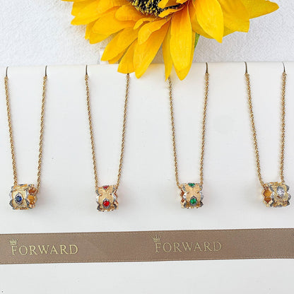 [⭐Clover Jewelry] B.C.L “Little Waist” Enamel  NECKLACE（Various colors