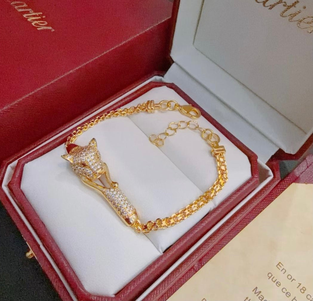 [⭐Clover Jewelry Jewelry] PANTHERE  BRACELET DIAMONDS
