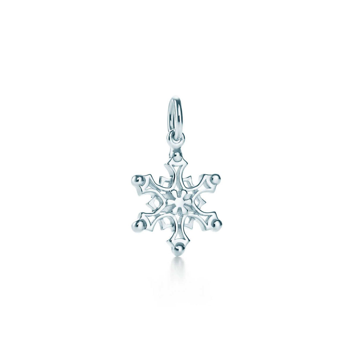 [Clover Jewelry]STERLING SILVER SNOWFLAKE PENDANT NECKLACE