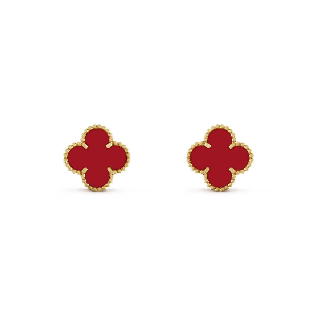 [⭐Clover Jewelry]CLOVER MINI 9.5MM CARNELIAN EARRINGS
