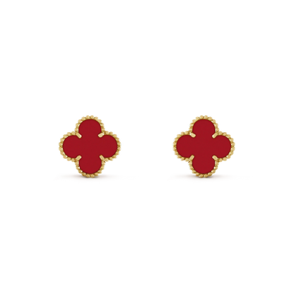[⭐Clover Jewelry]CLOVER MINI 9.5MM CARNELIAN EARRINGS
