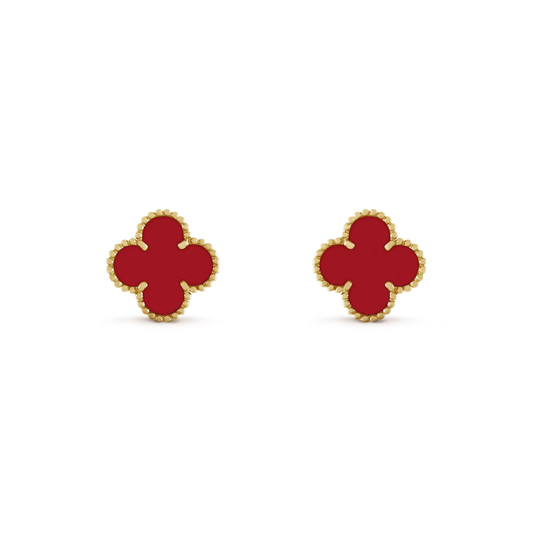 [⭐Clover Jewelry]CLOVER MINI 9.5MM CARNELIAN EARRINGS