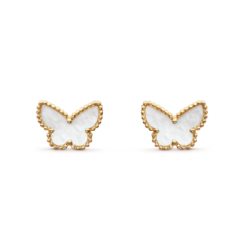 [⭐Clover Jewelry]SWEET BUTTERFLY MOP EARSTUDS