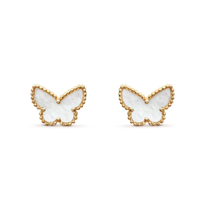 [⭐Clover Jewelry]SWEET BUTTERFLY MOP EARSTUDS