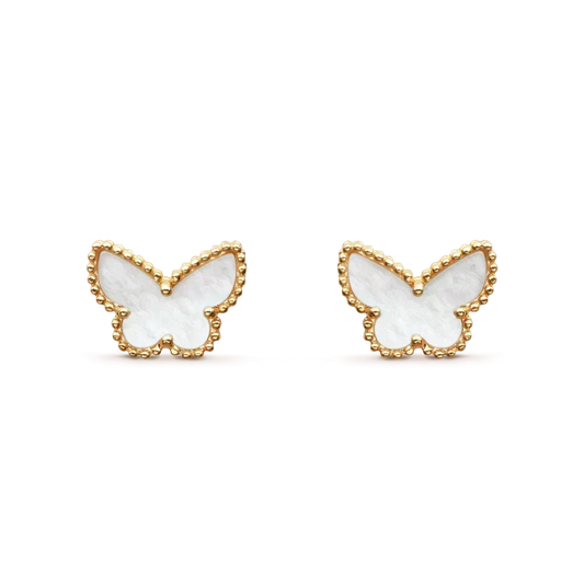 [⭐Clover Jewelry]SWEET BUTTERFLY MOP EARSTUDS