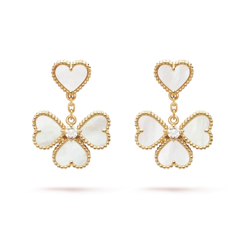[⭐Clover Jewelry]CLOVER SWEET WHITE MOP EARRINGS