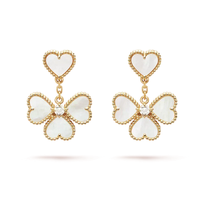 [⭐Clover Jewelry]CLOVER SWEET WHITE MOP EARRINGS