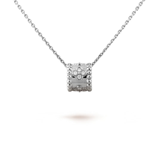 [⭐Clover Jewelry]PERLEE PEDANT SIVLER DIAMOND NECKLACE