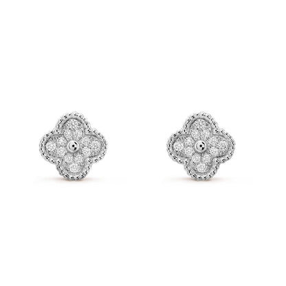 [⭐Clover Jewelry]CLOVER MINI DIAMOND STUD EARRINGS