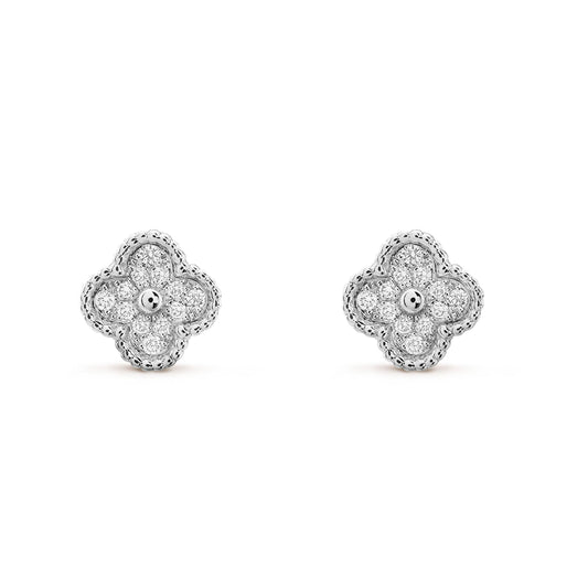 [⭐Clover Jewelry]CLOVER MINI DIAMOND STUD EARRINGS