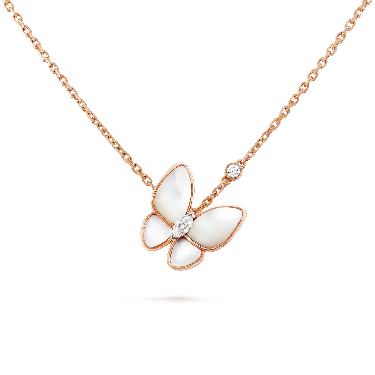 [⭐Clover Jewelry]BUTTERFLY MOP DIAMOND NECKLACE