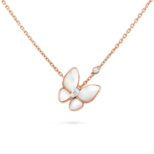 [⭐Clover Jewelry]BUTTERFLY MOP DIAMOND NECKLACE