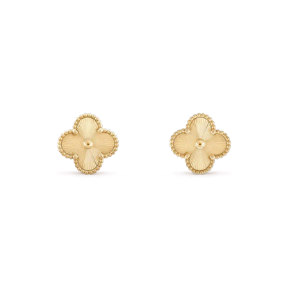 [⭐Clover Jewelry]CLOVER MINI 9.5MM LASER EARRINGS