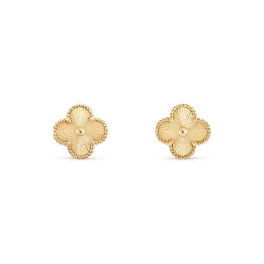 [⭐Clover Jewelry]CLOVER MINI 9.5MM LASER EARRINGS