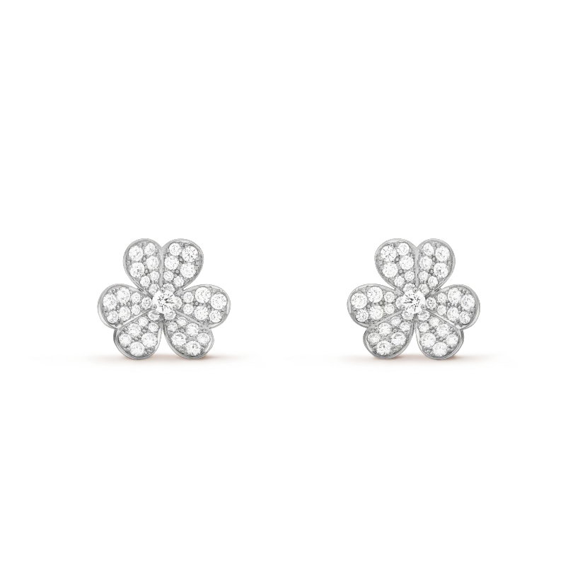 [⭐Clover Jewelry]CLOVER COMOS DIAMOND EARRINGS SILVER