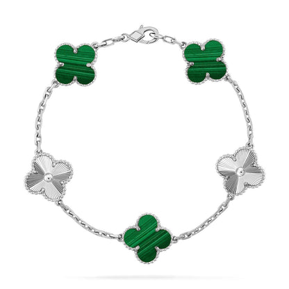 [⭐Clover Jewelry] CLOVER 5 MOTIF MALACHITE BRACELET COLLECTION