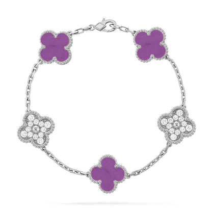 [⭐Clover Jewelry] CLOVER 5 MOTIF VIOLET BRACELET COLLECTION