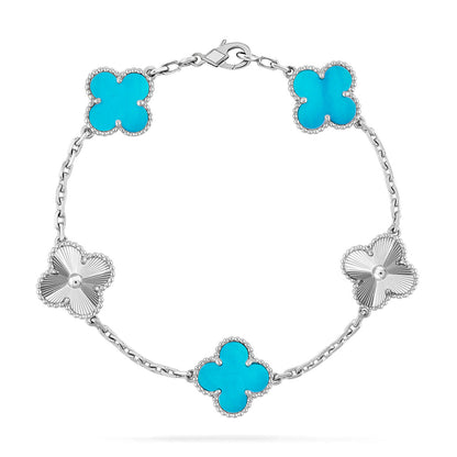 [⭐Clover Jewelry] CLOVER 5 MOTIF TURQUOISE BRACELET COLLECTION