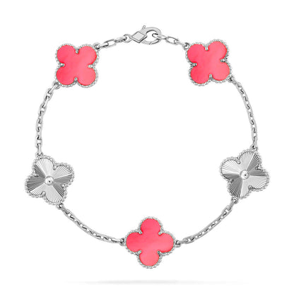 [⭐Clover Jewelry] CLOVER 5 MOTIFS  PINK MOP BRACELET COLLECTION