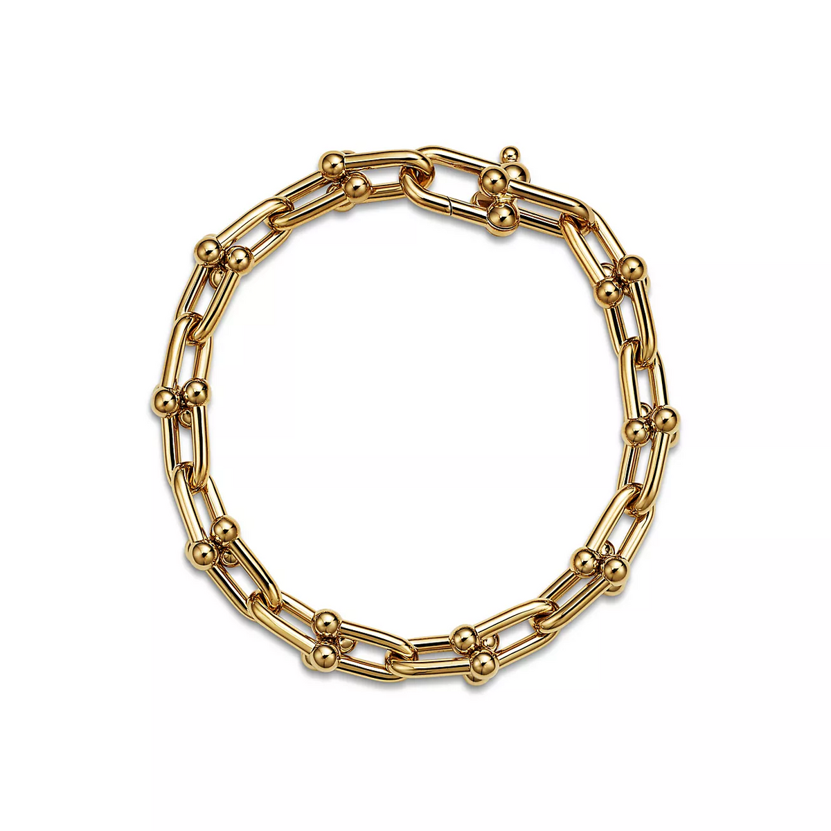 [Clover Jewelry]HARDWEAR MEDIUM LINK 20 MOTIF GOLD BRACELET