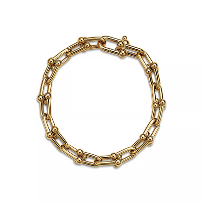 [Clover Jewelry]HARDWEAR MEDIUM LINK 20 MOTIF GOLD BRACELET