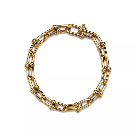 [Clover Jewelry]HARDWEAR MEDIUM LINK 20 MOTIF GOLD BRACELET