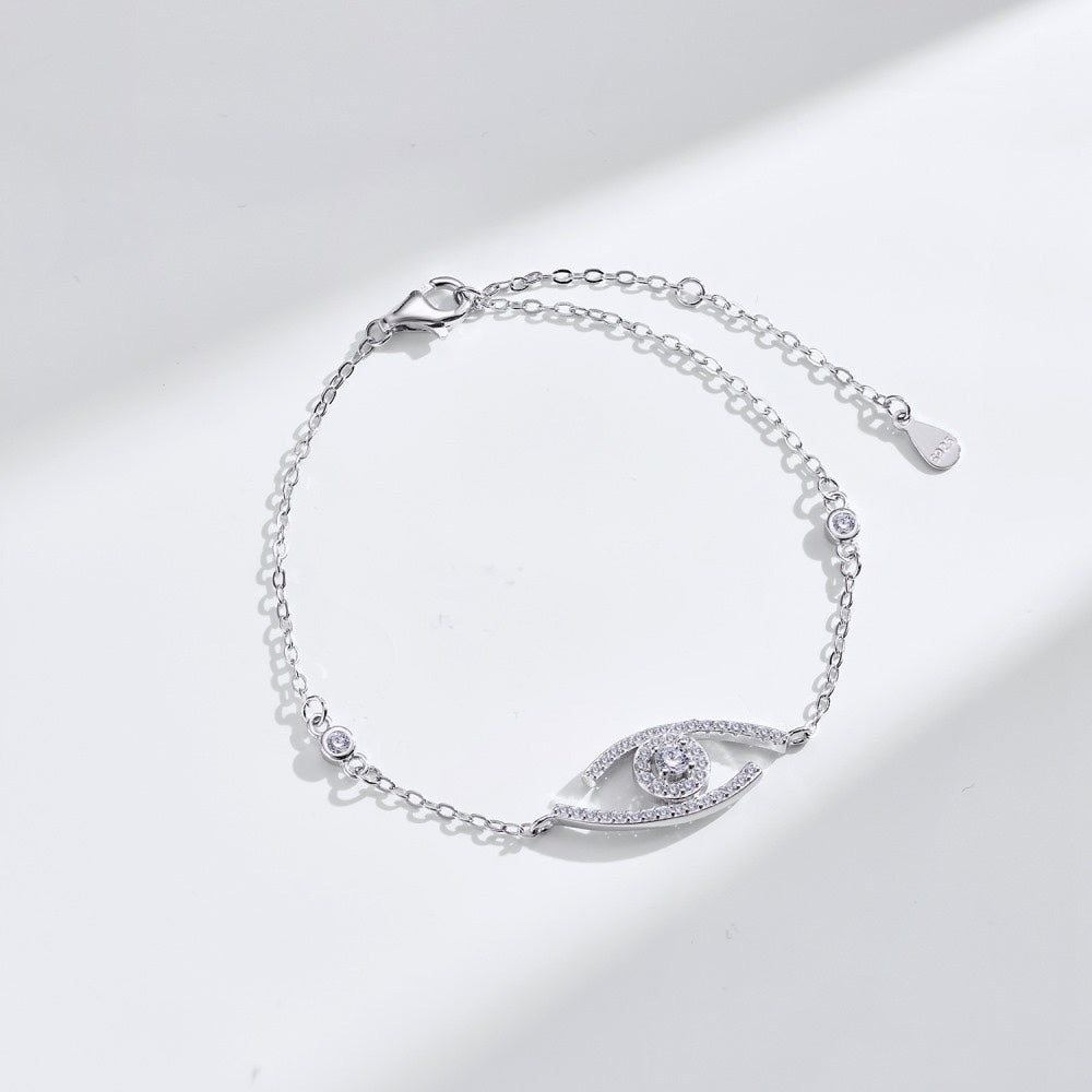 [⭐Clover Jewelry]Demo Eye Pave-Set Diamond Bracelet