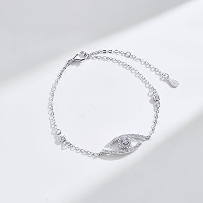 [⭐Clover Jewelry]Demo Eye Pave-Set Diamond Bracelet