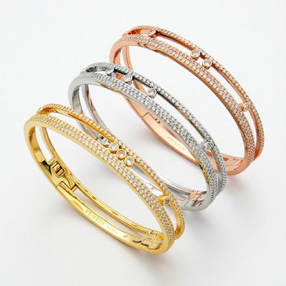 [⭐Clover Jewelry]Move Romane pavé bangle