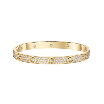 [⭐Clover Jewelry]LOVE BRACELET 6.1MM DIAMOND-PAVED 10 BIG DIAMONDS