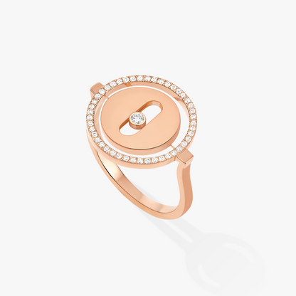[⭐Clover Jewelry]Demo MOVE PINK GOLD DIAMOND RING