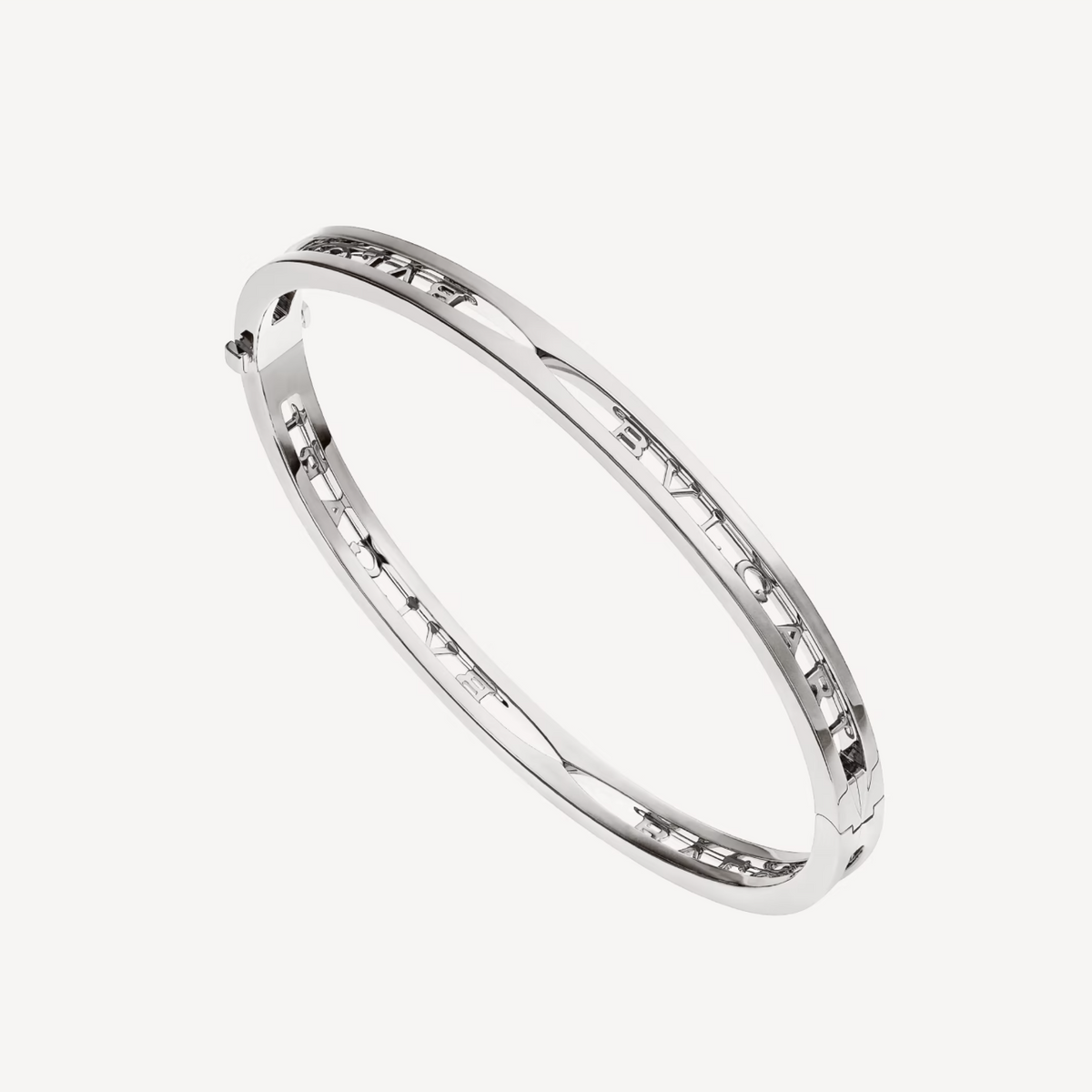 [⭐Clover Jewelry]ZERO 1 SPIRAL LOGO SILVER BRACELET