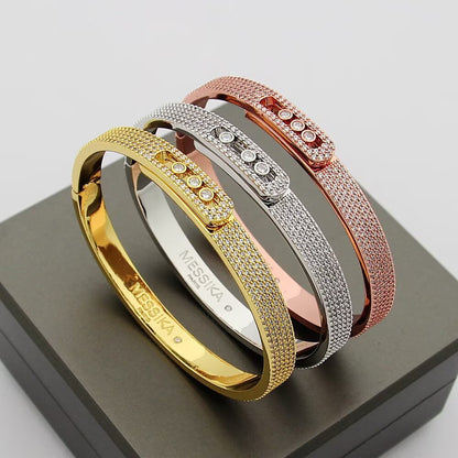 [⭐Clover Jewelry]Move Noa Full Pavé Diamond Bangle Bracelet