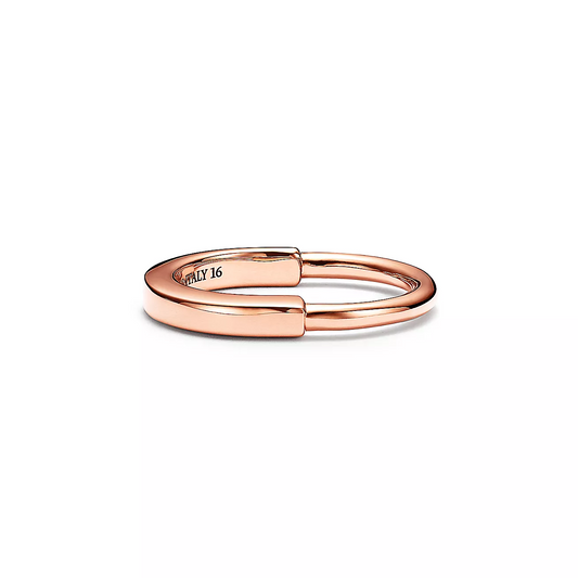 [Clover Jewelry]LOCK RING PINK GOLD