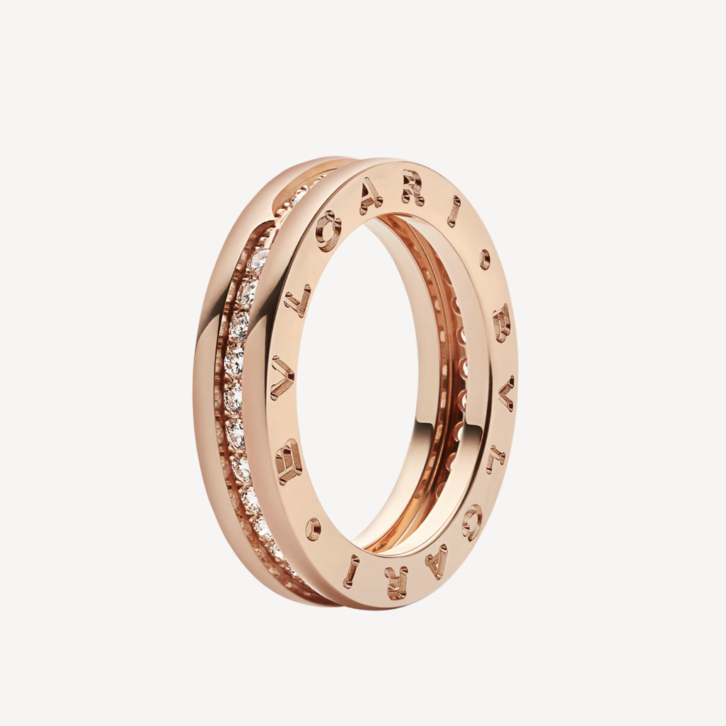 [⭐Clover Jewelry]ZERO 1 ONE-BAND PAVED DIAMONDS ON THE SPIRAL RING