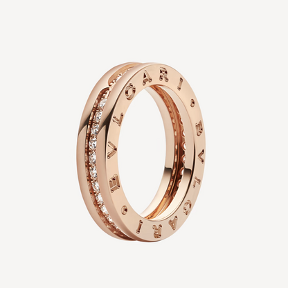 [⭐Clover Jewelry]ZERO 1 ONE-BAND PAVED DIAMONDS ON THE SPIRAL RING