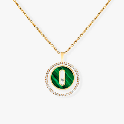 [⭐Clover Jewelry]Demo MOVE 1 DIAMOND MALACHITE GOLD DIAMOND NECKLACE