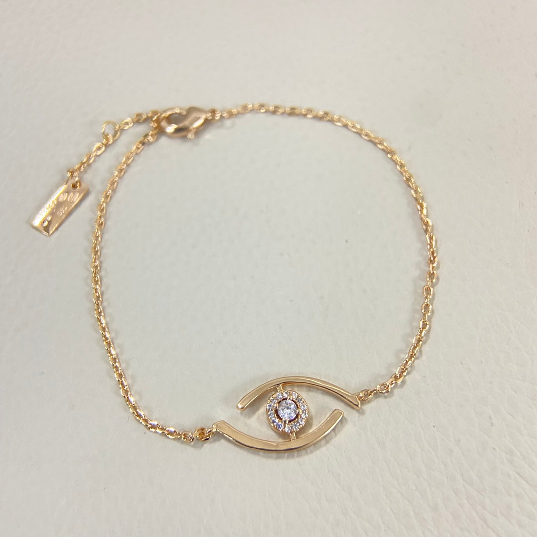 [⭐Clover Jewelry]Demo Eye Pave-Set Diamond Bracelet