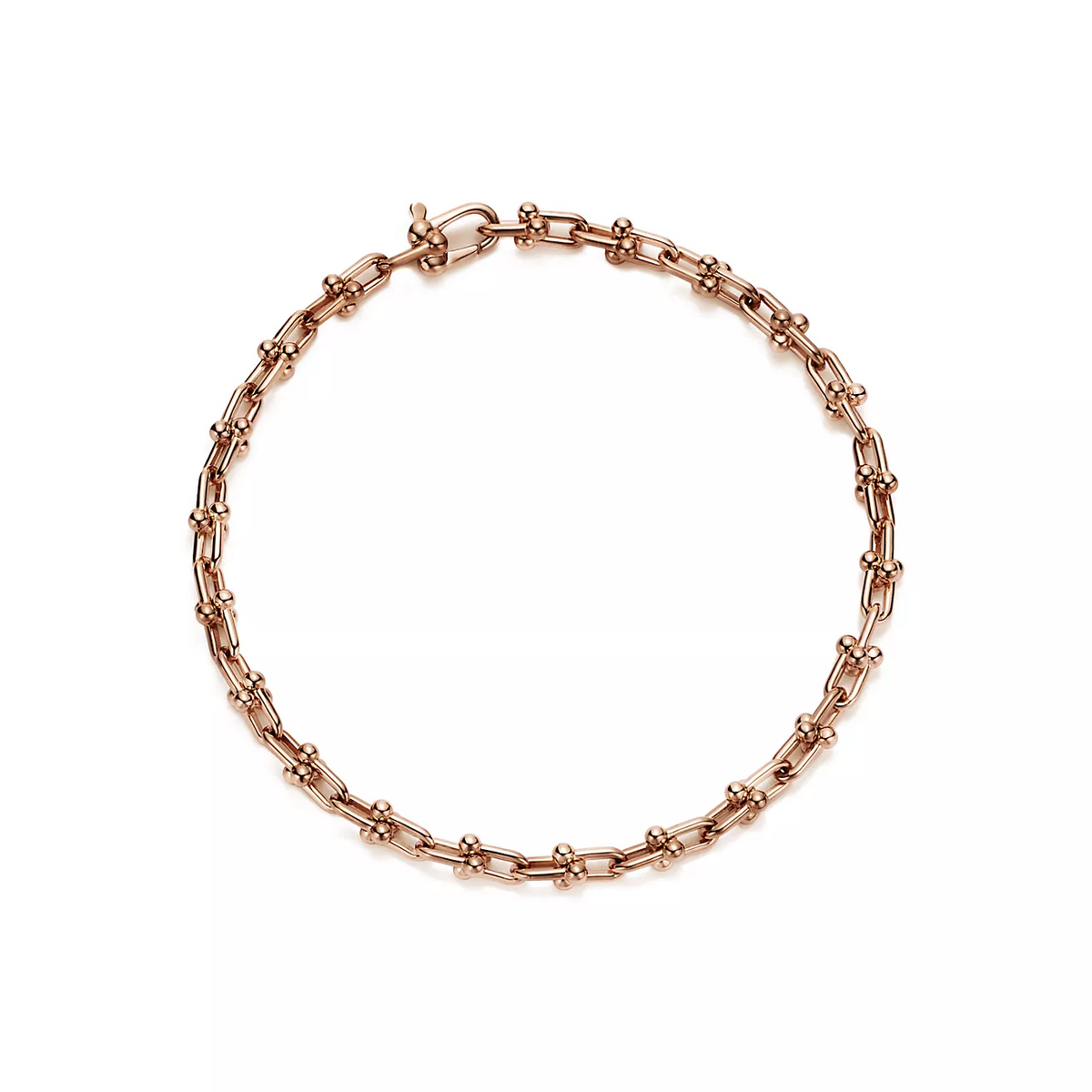 [Clover Jewelry]HARDWEAR MICRO LINK 44 MOTIF PINK GOLD BRACELET