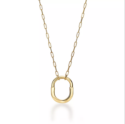 [Clover Jewelry]LOCK NECKLACE GOLD